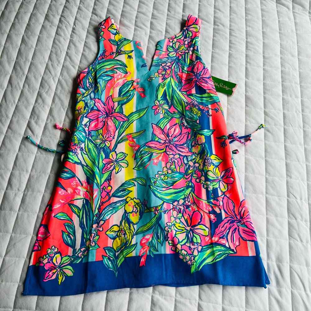 Lilly Pulitzer Vibrant Floral Tank Top Dress - Picture 7 of 9
